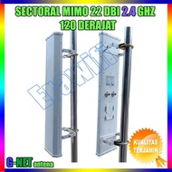 ISP Antenna Rt Rw Net Hotspot Sectoral Mimo G Net 22 dBi 120 degrees 2.4 GHz