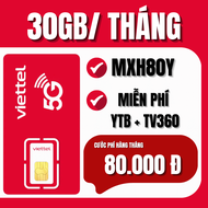 Sim Viettel 4G 5G Truy cập Mạng Tốc Độ cao Siêu Mượt Xem Video Không Giới Hạn Đăng Ký Các Gói Cước R