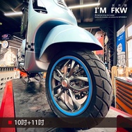 Reflective House FKW 11 Inch 11+10 8mm 3M Wheel Frame Sticker 13 Colors VESPA LX125 LX 125 Universal