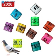 DIGIFOUNDER 10/50Pcs 2026 Years Pigeons Foot Ring 8x11mm Pigeons Foot Ring Parrots Leg Rings Birds T