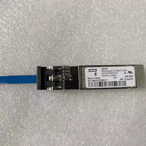 H-PE 16G SFP 25KM Single mode Transceiver H6Z29A 741204-001 16Gb LW 25km FC SFP+ AFCT-57F3NPZ-001 56