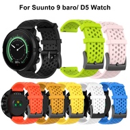 Silicone Strap For Suunto 9 Baro Smart Watch Replacement Bracelet For suunto 7 D5 Spartan Sport wrist hr Fossil Q Machine Hybrid