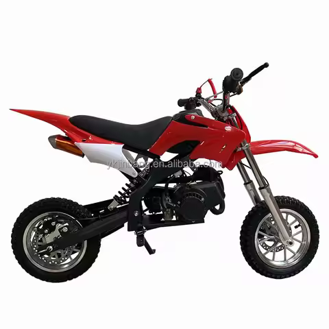 49cc 2-stroke Gas + Engine Oil Kids Automatic Off-Road Dirt Bikes Mini Motorcycles Disc Brake F/R Ch