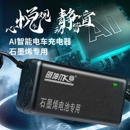 Emma Electric Car Charger Mingkun 48V20AH60V3A72V23AH Graphene Battery Waterproof Jack