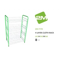 4 Layer Cloth Rack / Rak Pakaian 4 Tingkat Diy Rak Pakaian 4 Tingkat Rak Tingkat Shelves 2m-7770