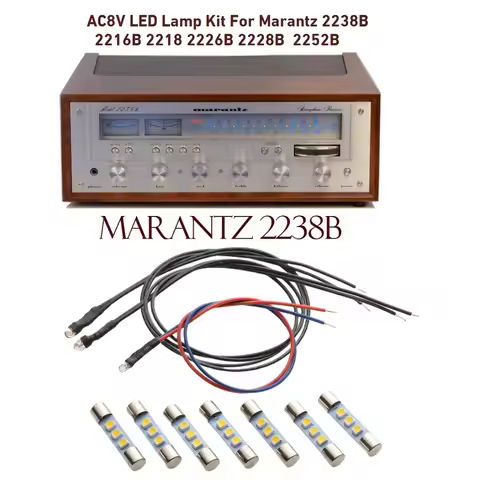 Tecolampe 1 New Set Of AC8V LED Lamp Kit for Marantz Model 2216B 2218 2226B 2228B 2238B 2252B and 22