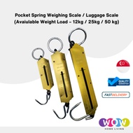 Pocket Spring Weighing Scale Luggage Scale Available Weight Load  25kg / 50kg / 100kg