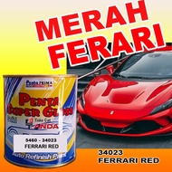 CAT MERAH FERARI CAT PENTA MERAH MENGKILAP GLOSSY GLOSS CAT MERAH NIPPE CAT MERAH BELKOTE 1LITER
