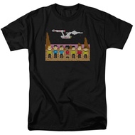 Star Trek Trexel 8 Bit Licensed Adult T-Shirt