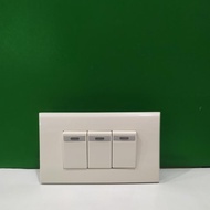 Panasonic 3 gang 1 way LED switch