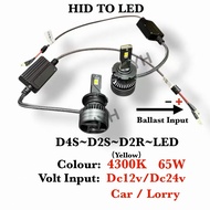 Lorry Truck Hid D2R D2S D4S To Led Size D2R D2S D4S 4300K Super Bright White Led Volt Dc12V-30V Not 