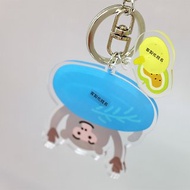 台灣獼猴寶寶-壓克力鑰匙圈(可姓名客製化)