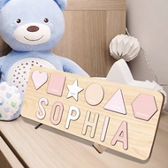 Wooden Personalized Name Puzzles For Toddlers 1-3+, Custom Puzzles, Puzzle, Personalized Name Puzzle
