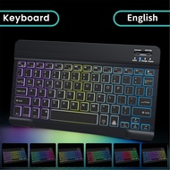 Wireless Keyboard For Ipad Bluetooth Keyboard Wirelesss Backlit Mini Rechargeable Keyboard In Russian For Tablet Ipad Pro Phone LJP396 Basic Keyboards