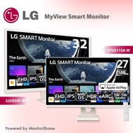 LG MyView Smart Monitor 27" 27U511SA-W, 32" 32SR50F-W, Full HD 1080P IPS Panel, Built in Speakers, W