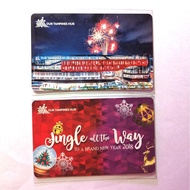 Set of 2pc OUR TAMPINES HUB Night Fireworks / Jingle All The Way to Brand New Year Ez-Link Ezlink Ca