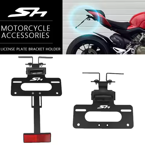 For honda SH125 SH150 SH300 SH 125 300 350 150 i SH125i SH300i 2004-2025 Motorcycle License Plate Ho