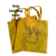 25x25 birthday screen printed snak bag