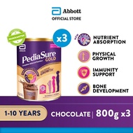 [Bundle of 3] PediaSure® Gold with PeptiGroᵀᴹ - Chocolate, 800g
