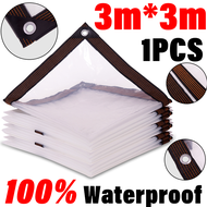 Transparent Trapal Waterproof Tarpaulin with Eyelets clear Tolda Lona Tolda Trapal Lona Pantabing Ma