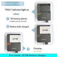 LC-E8C LC-E8E Battery Charger For Canon LP-E8 Battery EOS 550D 600D 700D T2i T3i Cameras Battery Cha