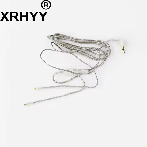 XRHYY 160 CM Clear Detachable Earphone Cable With Silver MMCX Connection Cable For Shure SE215 SE535