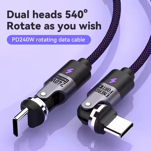 240W PD3.1 Fast Charging Cable 540° Rotation Type C to C 5A Cable for iPhone MacBook Samsung UGREEN/