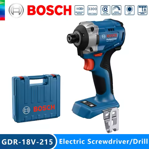 Original Bosch GDR 18V-215 Cordless Brushless Impact Driver Duty High Torque Electric Screwdriver Pr