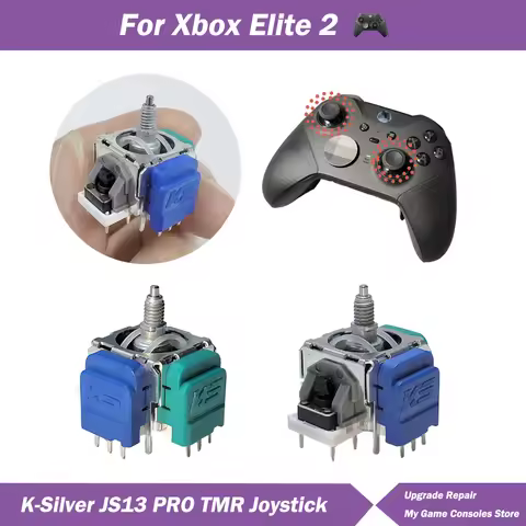 2/10pcs K-Silver JS13 Pro TMR Joystick for Xbox Elite 2 Controller Replacement TMR Electromagnetic J