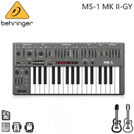 Behringer MS-1 MK II-GY Analog Synthesizer with 32 Full-Size Keys, 3340 VCO with 4 Simultaneous Wave