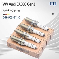 VW Audi Spark Plug, (1SET 4 buah) VW GOLF GTI MK7 PASSAT AUDI A4 A5 Q5 EA888 Gen3 asli 06K905611C