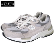 New Balance M992GR MADE IN USA Low-Cut Sneakers, Size 26.5 (Used)