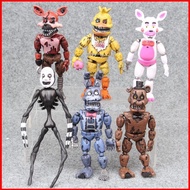 HK5 6pcs/lot PVC Five Nights At Freddy's Action Figure FNAF Bonnie Bear Dolls Toys HK5