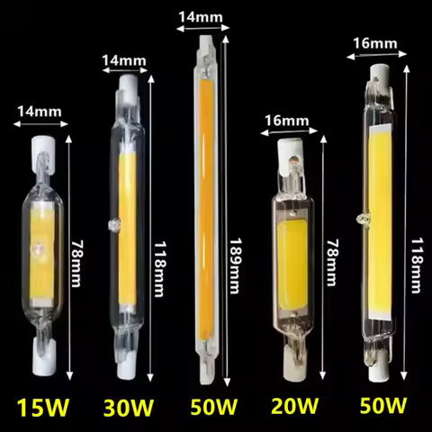 LED R7S COB Tube Bulb 78MM 118MM 189MM AC110V 220V 230V 240V Replace Halogen Lamp J78 J118 Lamparda 