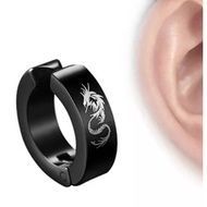 [SG Stock - Free Shipping] 1 Pair Men's earring clip on earring magnetic earring non piercing earrin