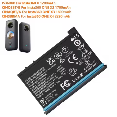 New Replacement Battery CINSBBMA CINOSBT/B For Insta360 ONE X4 ONE X3 X2 X OneX Rechargeable Batteri