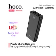 Pin sạc dự phòng Hoco J45 dung lượng khủng 10000mAh sạc nhanh 2 cổng USB 5V/2A Max tích hợp đèn pi