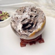 異象水晶方解石共生聚寶盆