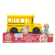 COCOMELON Musical Yellow School Bus Toy Car With Figures JJ