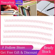 yoaushop FTVOGUE 20Pcs Spiral Binding Coil 30 Holes 13mm Diameter Large Capacity Spine Comb Set Kit 