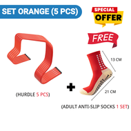 5 PCS football training hurdles set hurdle track and field training equipment hurdle 15/23/30CM bola