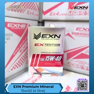 EXN LUBE Engine Oil - 15w40 (4 Litre) - Premium Mineral Engine Oil - Passenger Car