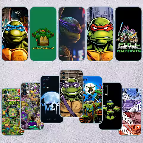 QE27 TMNT Transparent Phone Case for Motorola Moto G40 G04 G05 One Ace Action Fusion + Plus Hyper Ma