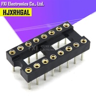 【Great discount】10pcs Round Hole 16 Pins 2.54MM DIP 2.54 DIP16 IC Sockets Adaptor Solder Type 16 PIN
