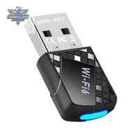 AX900 USB WiFi 6 Adapter 900Mbps  5.4 2 in 1 USB Dongle 2.4G 5G Wireless WLAN Receiver for Win10&Win