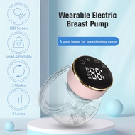 ZZOOI Portable Electric Breast Pump USB Chargable Silent Wearable Hands-Free Portable Milk Extractor Automatic Milker With LED Screen