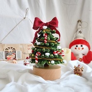 【聖誕節手作禮物】桌上型毛絨絨聖誕樹共5色-附教學影片