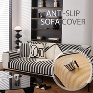 Modern Universal Sofa Cover Anti-slip Sofa Cover 1/2/3/4/5 Seater Seat Cover I &amp; L Shape Sofa Reversable Couch Cover Furniture Protector Dust-proof