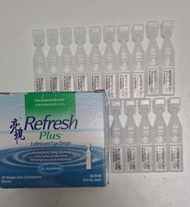 Refesh plus lubricant eye drops亮視滋潤滴眼液 眼藥水 Refresh Plus 15支裝（半盒）