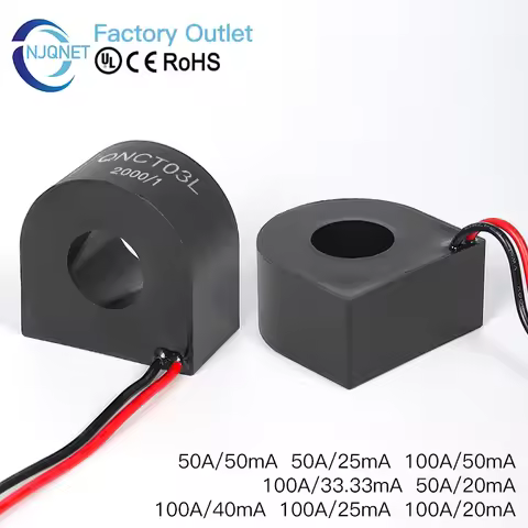 Micro Current Transformer QNCT03L 5000/1 100A20mA 4000/1 100A25mA 3000/1 100A 33.3mA 2500/1 100A 40m